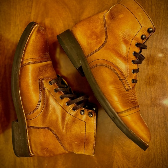 Thursday Boot Men’s Captain Lace-up in Horween Natural CXL Leather - Picture 4 of 5